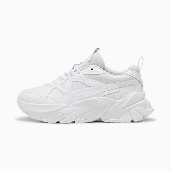 ウィメンズ SOPHYR レザー スニーカー, PUMA White, extralarge-JPN