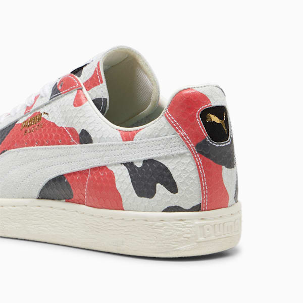 ユニセックス スウェード MIJ コイ スニーカー, PUMA White-PUMA Red-PUMA Black, extralarge-JPN