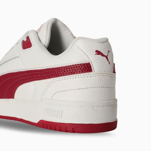 RBD Game Low Youth Shoes, PUMA White-Dark Crimson, extralarge-IND