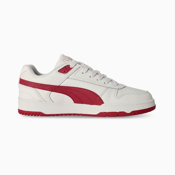 RBD Game Low Youth Shoes, PUMA White-Dark Crimson, extralarge-IND