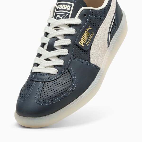 PUMA Palermo Classics Sneakers Parisian Night Warm White Sedate Gray Size 11