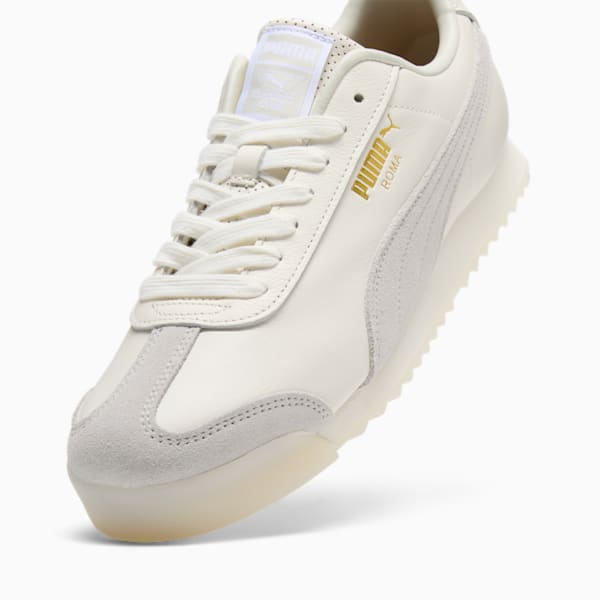 Roma Classics Sneakers, Warm White-Sedate Gray-PUMA Gold, extralarge