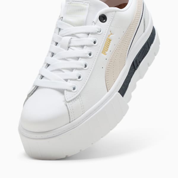 Mayze Classics Women's Sneakers, PUMA White-PUMA Gold, extralarge