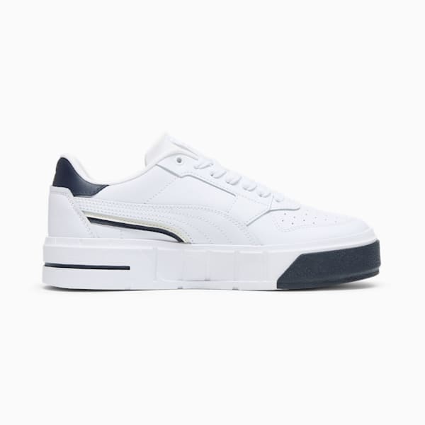 Sneakers Cali Court Classics pour femme, PUMA White-PUMA Gold-Cool Dark Gray, extralarge