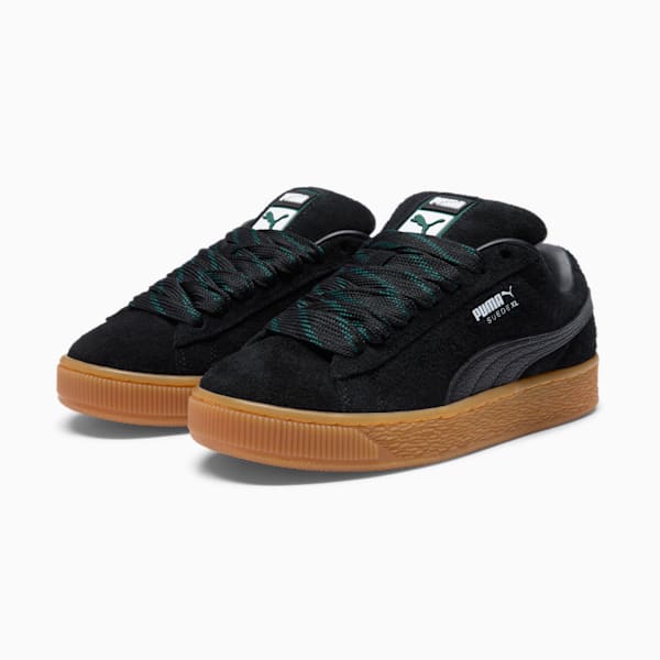 Zapatillas de gamuza XL Flecked para mujer, PUMA Black-Ponderosa Pine-Gum, extralarge
