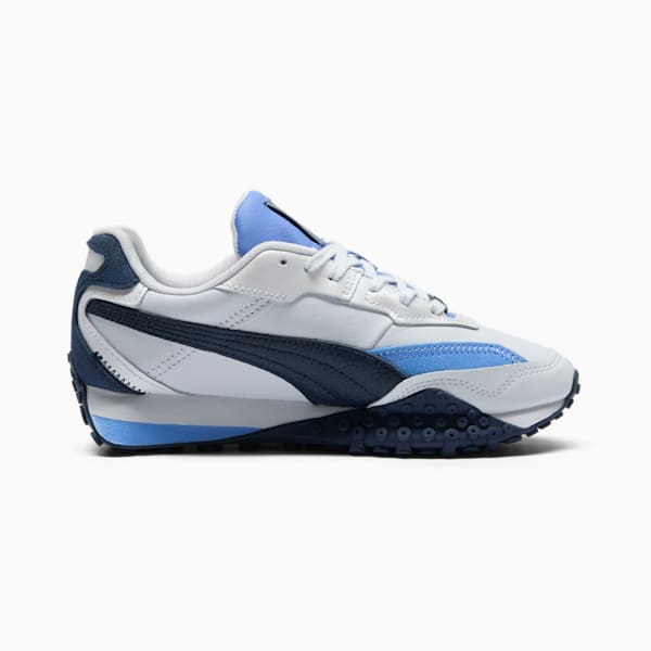 Tenis Blktop Rider NYC Running Laps para mujer, Silver Mist-Club Navy-Blue Skies, extralarge