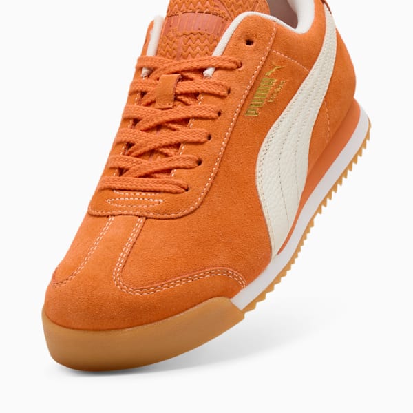 Tenis Roma Suede, Maple Syrup-Warm White-Gum, extralarge