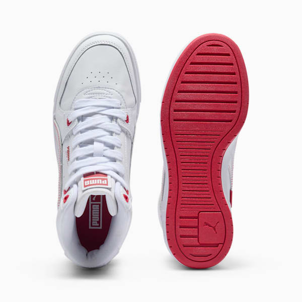 Tenis CA Pro Mid NYC Running Laps para mujer, PUMA White-Club Red-Gum, extralarge