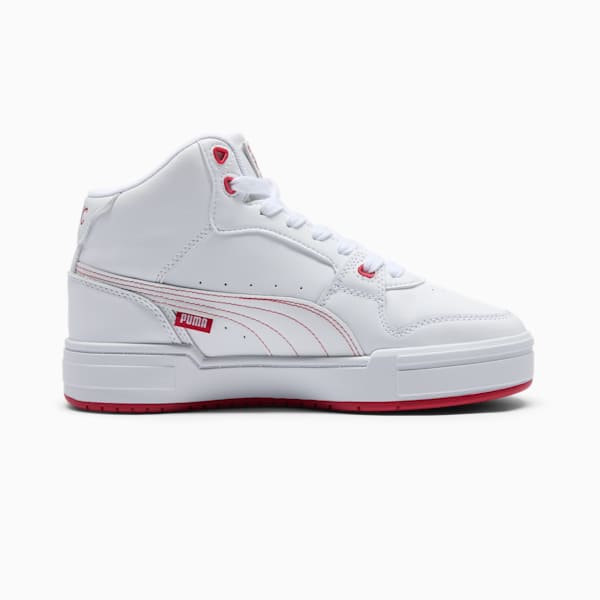 CA Pro Mid NYC Running Laps Women's Sneakers, PUMA White-Club Red-Gum, extralarge