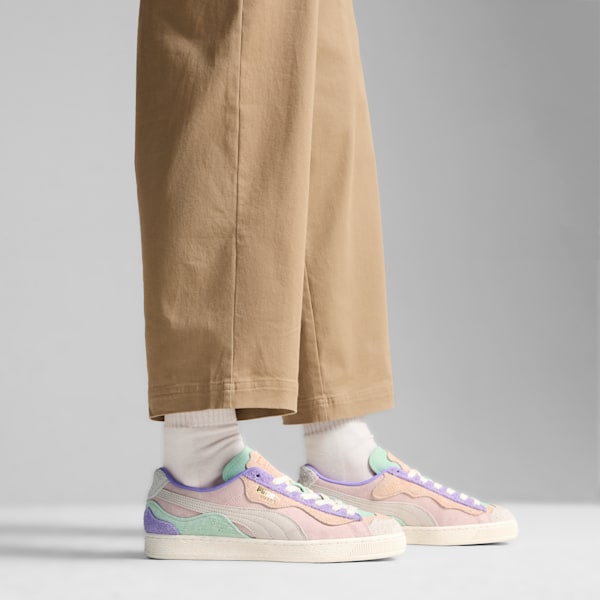 Tenis de gamuza Trippy, Island Green-Fresh Mint-Frosted Ivory, extralarge