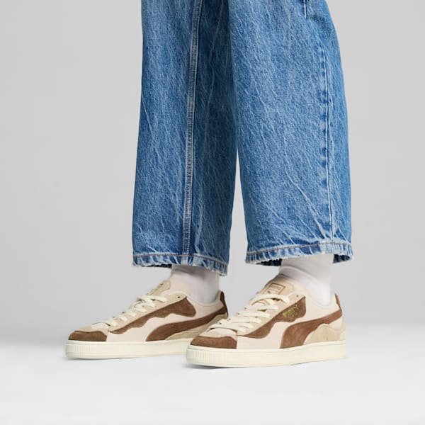 Sneakers Suede Trippy, Alpine Snow-Haute Coffee-Frosted Ivory, extralarge