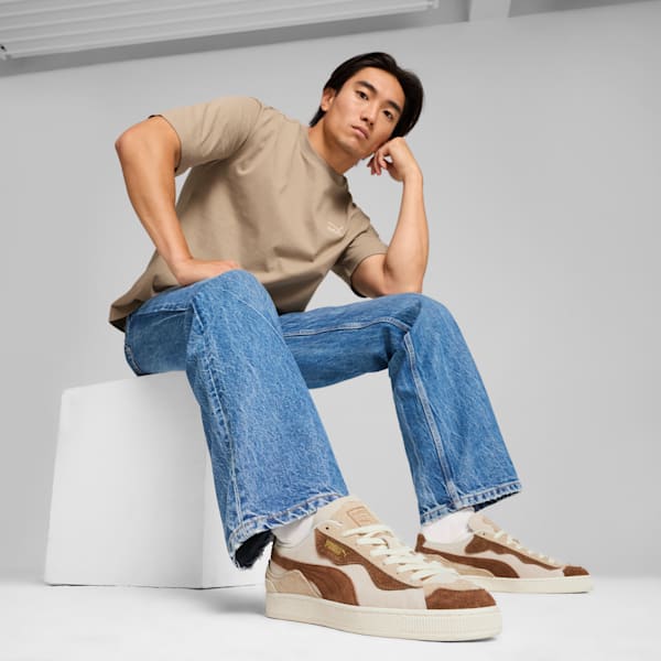 Sneakers Suede Trippy, Alpine Snow-Haute Coffee-Frosted Ivory, extralarge