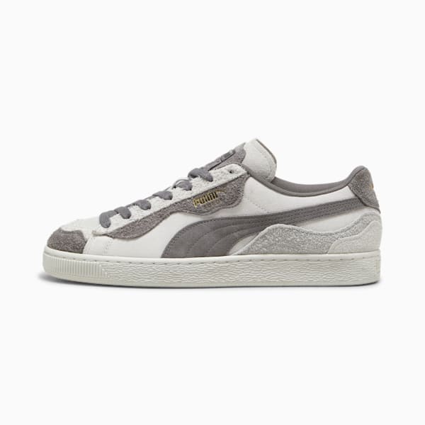 Tenis de gamuza Trippy, Feather Gray-Cool Dark Gray-Feather Gray, extralarge