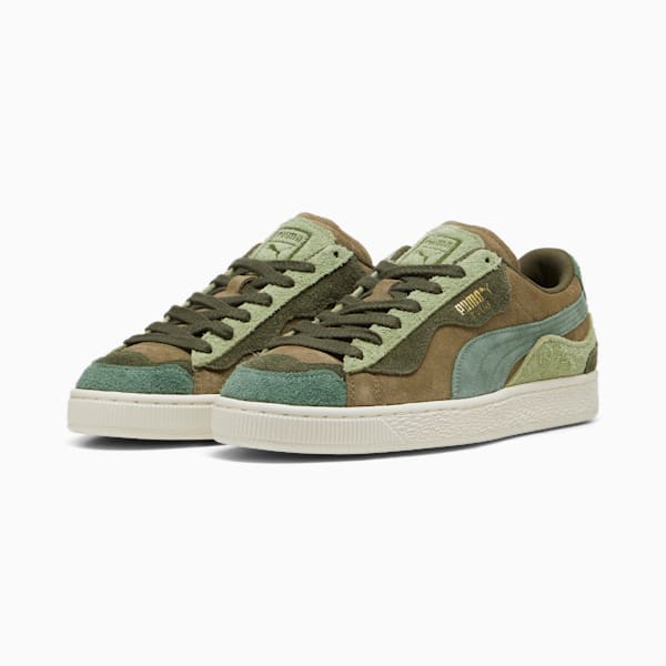 Suede Trippy Sneakers, PUMA Olive-Calming Green-Frosted Ivory, extralarge