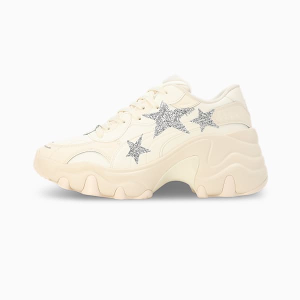 Pulsar Wedge Star Women's Sneakers, Frosted Ivory-PUMA Silver, extralarge-IND