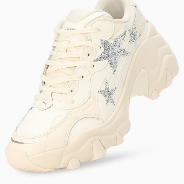 Pulsar Wedge Star Women's Sneakers, Frosted Ivory-PUMA Silver, extralarge-IND