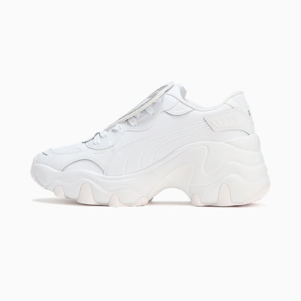 ウィメンズ パルサー ウェッジ バッジ スニーカー, PUMA White-PUMA White-PUMA Black, extralarge-JPN