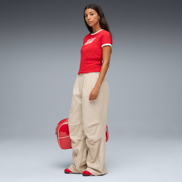 Arizona Nylon Sneakers, For All Time Red-PUMA White-PUMA Gold, extralarge-GBR