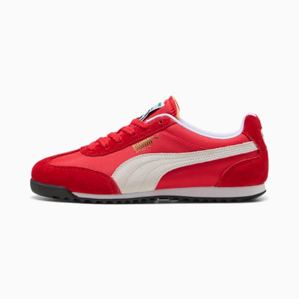 Arizona Nylon Sneakers, For All Time Red-PUMA White-PUMA Gold, extralarge-GBR