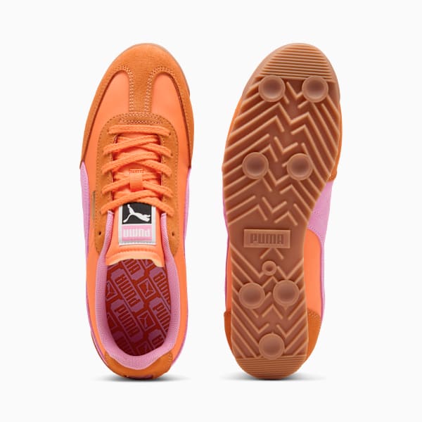 Arizona Nylon Sneakers, Orange Glo-Poised Pink-PUMA Gold, extralarge