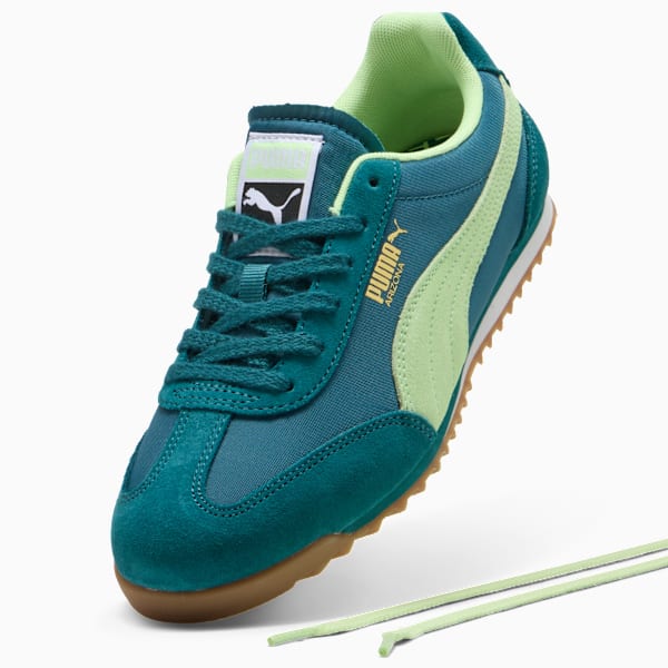 Arizona Nylon Sneakers, Cold Green-Fizzy Lime-PUMA Gold, extralarge