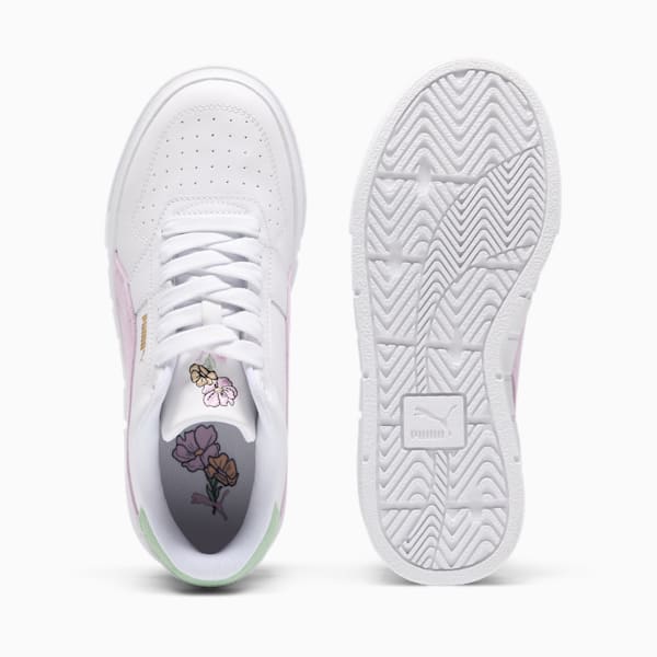 Sneakers Cali Court New Bloom Femme, PUMA White-Grape Mist-Pure Green, extralarge
