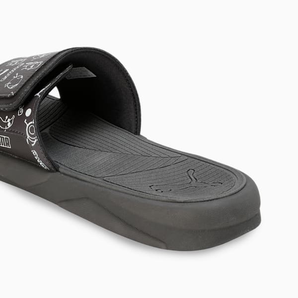 Royalcat Comfort Stablex Men's Slides, Dark Coal-Warm White, extralarge-IND