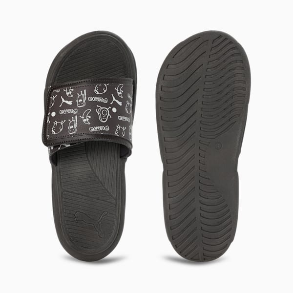 Royalcat Comfort Stablex Men's Slides, Dark Coal-Warm White, extralarge-IND
