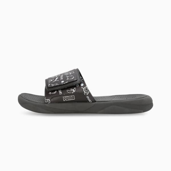 Royalcat Comfort Stablex Men's Slides, Dark Coal-Warm White, extralarge-IND