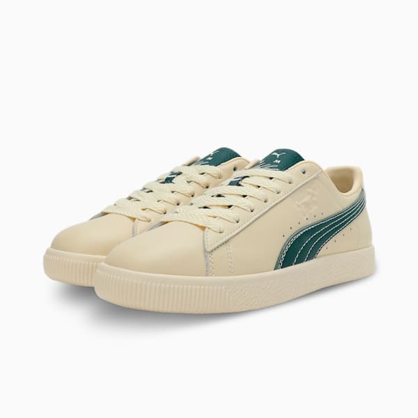 Clyde Players Lane Sneakers, Creamy Vanilla-Dark Myrtle, extralarge-IND