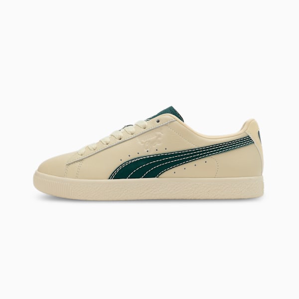 Clyde Players Lane Sneakers, Creamy Vanilla-Dark Myrtle, extralarge-IND
