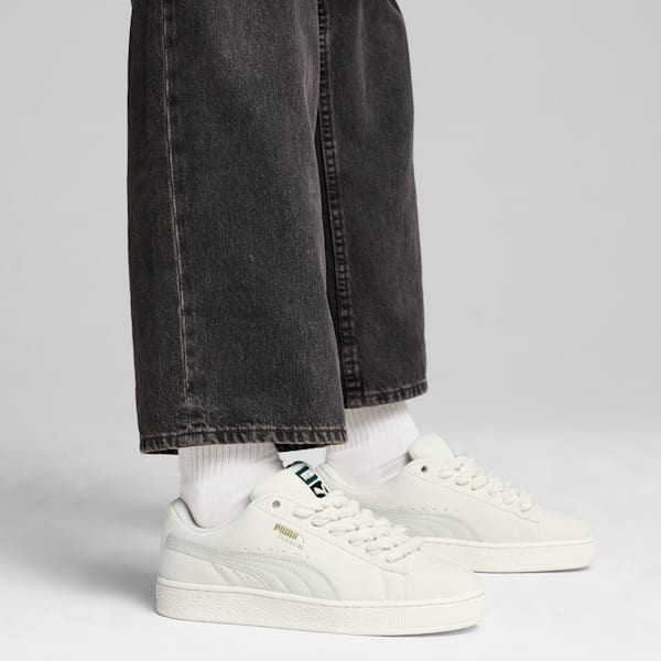 Suede XL Rope Sneakers, Frosted Ivory-Vapor Gray, extralarge-IND