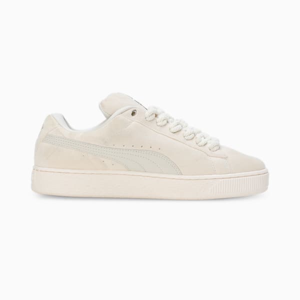 Suede XL Rope Sneakers, Frosted Ivory-Vapor Gray, extralarge-IND