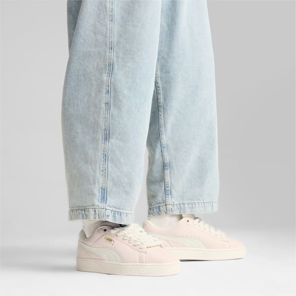 ユニセックス スウェード XL ロープ スニーカー, Warm White-Island Pink, extralarge-JPN