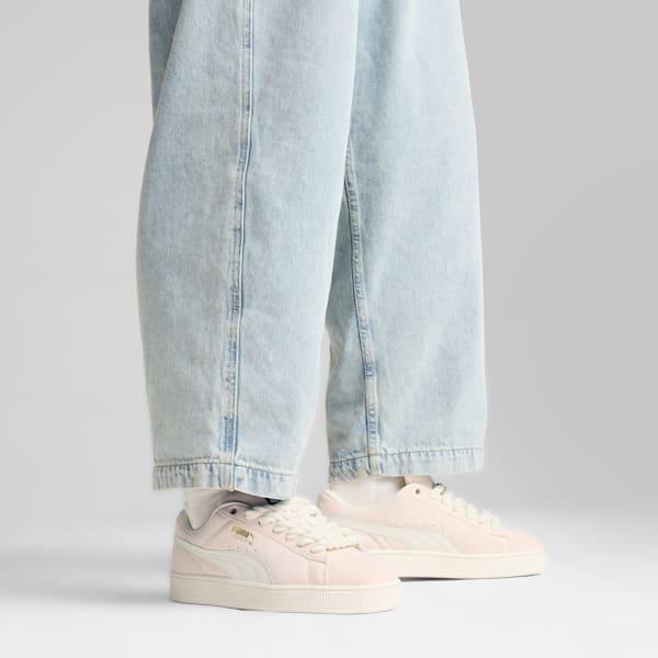 Sneakers Suede XL Rope, Warm White-Island Pink, extralarge