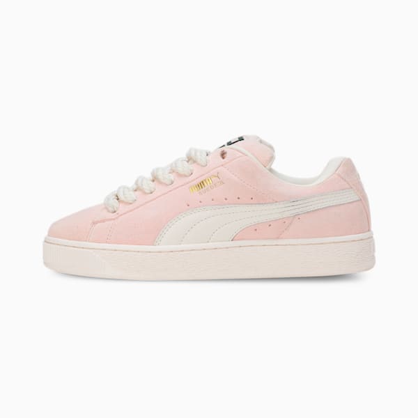 Suede XL Rope Sneakers, Warm White-Island Pink, extralarge-IND