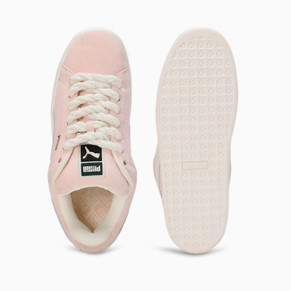Suede XL Rope Sneakers, Warm White-Island Pink, extralarge-IND