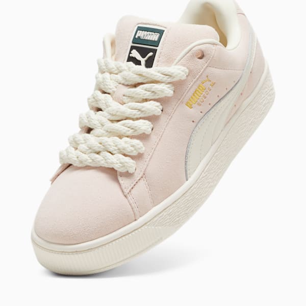 Sneakers Suede XL Rope, Warm White-Island Pink, extralarge