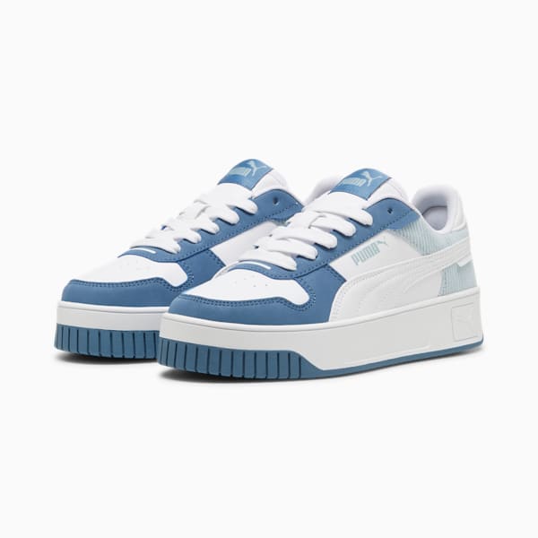 Carina Street Cord Big Kids' Sneakers, Blue Horizon-PUMA White-Frosted Dew, extralarge