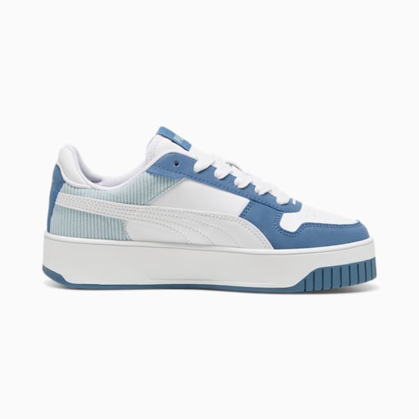 Tenis para niños grandes Carina Street Cord, Blue Horizon-PUMA White-Frosted Dew, extralarge