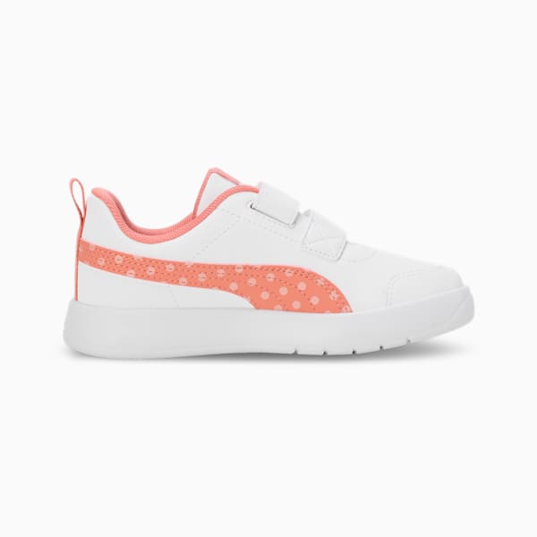 Courtflex V3 Dotty Kid's Sneakers, PUMA White-Deeva Peach, extralarge-IND