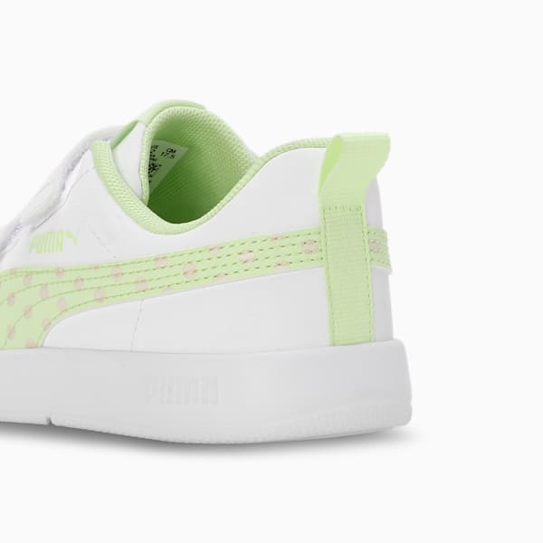 Courtflex V3 Dotty Kid's Sneakers, PUMA White-Cool Cucumber, extralarge-IND