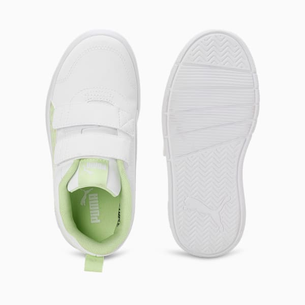Courtflex V3 Dotty Kid's Sneakers, PUMA White-Cool Cucumber, extralarge-IND