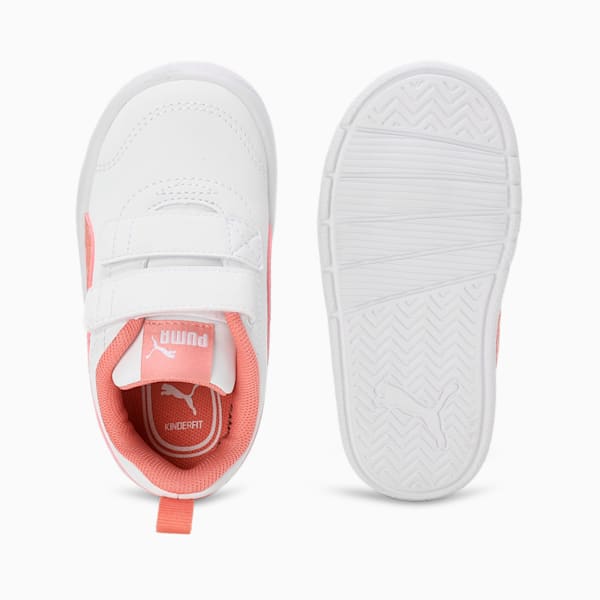 Courtflex V3 Dotty Toddlers' Sneakers, PUMA White-Deeva Peach, extralarge-IND