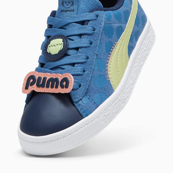 Tenis niños PUMA x TROLLS Suede Classic, Blue Horizon-Pistachio Green, extralarge