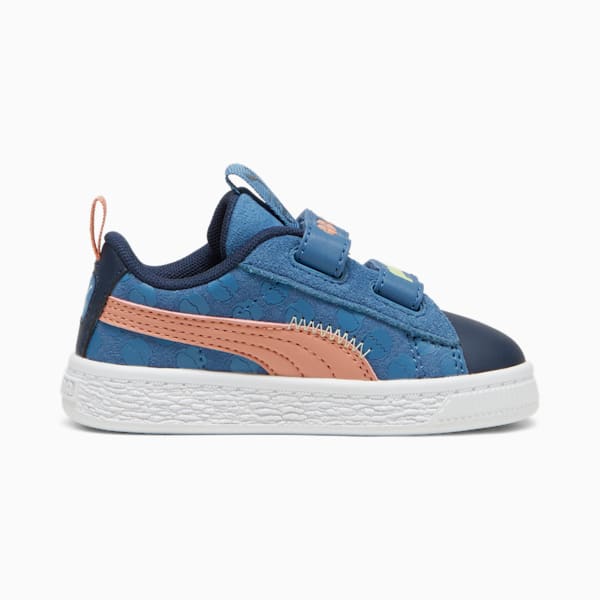 Tenis bebés PUMA x PLAYMOBIL® Suede Classic V, Blue Horizon-Pistachio Green, extralarge