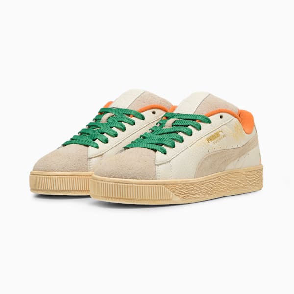 ユニセックス PUMA x CARROTS スウェード XL スニーカー 2, Warm White-Rickie Orange, extralarge-JPN