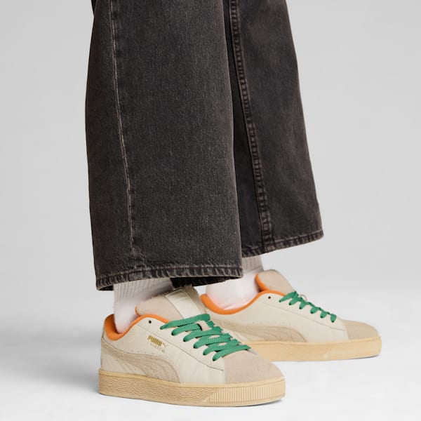 Tenis Suede XL PUMAx CARROTS, Warm White-Rickie Orange, extralarge