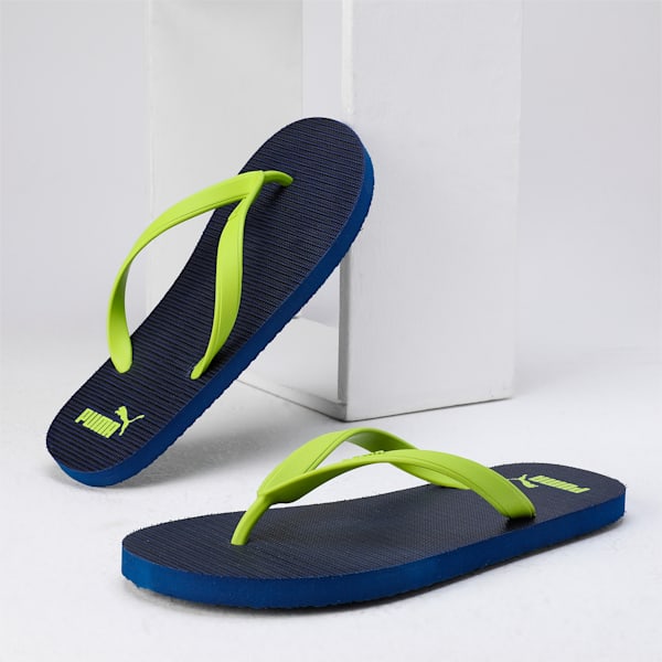 PUMA Aerova Men's Flip-Flops, Clyde Royal-Lime Pow-PUMA Black, extralarge-IND