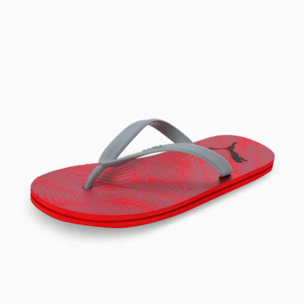 PUMA Griptex Men's Flip-Flops, For All Time Red-Cool Mid Gray-PUMA Black, extralarge-IND